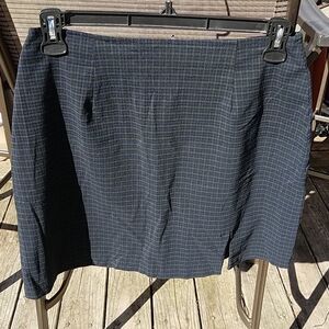 Blackwash Plaid Skirt‎